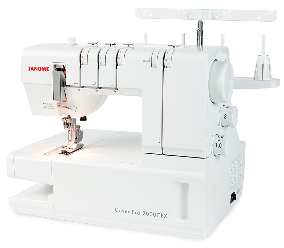 Janome CoverPro 2000CPX Coverstitch Machine at K-W Sewing Machines
